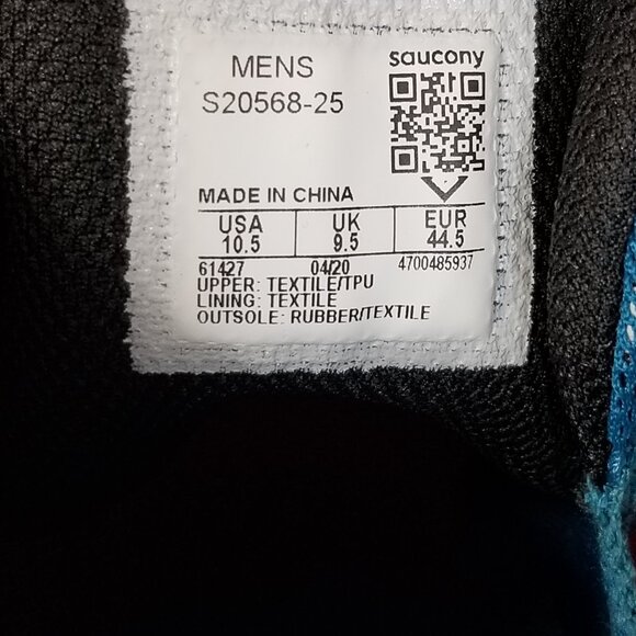 SAUCONY Trail Pwrtrac Formfit Men's Running Shoes Orange Green Size 10.5 ~ 4394 - Picture 9 of 9